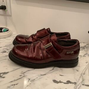 Burgundy Patent Leather Loafers